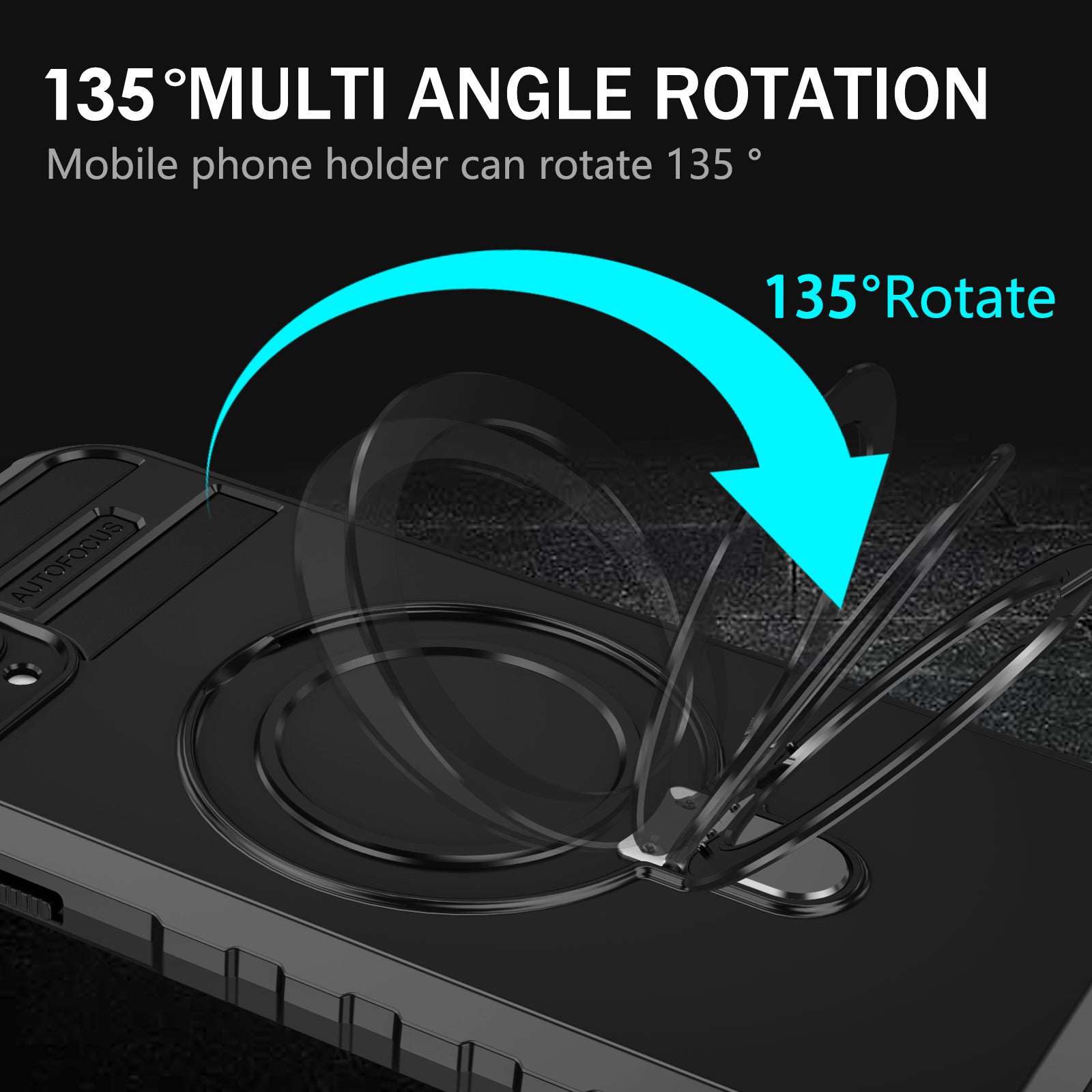 For iPhone 11 Pro Case Magnetic PC+TPU Phone Cover with Ring Kickstand For iPhone 11 Pro Case Magnetic PC+TPU Phone Cover with Ring Kickstand